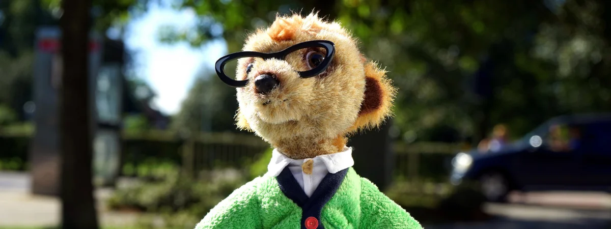 The Aleksandr Orlov meerkat plush toy