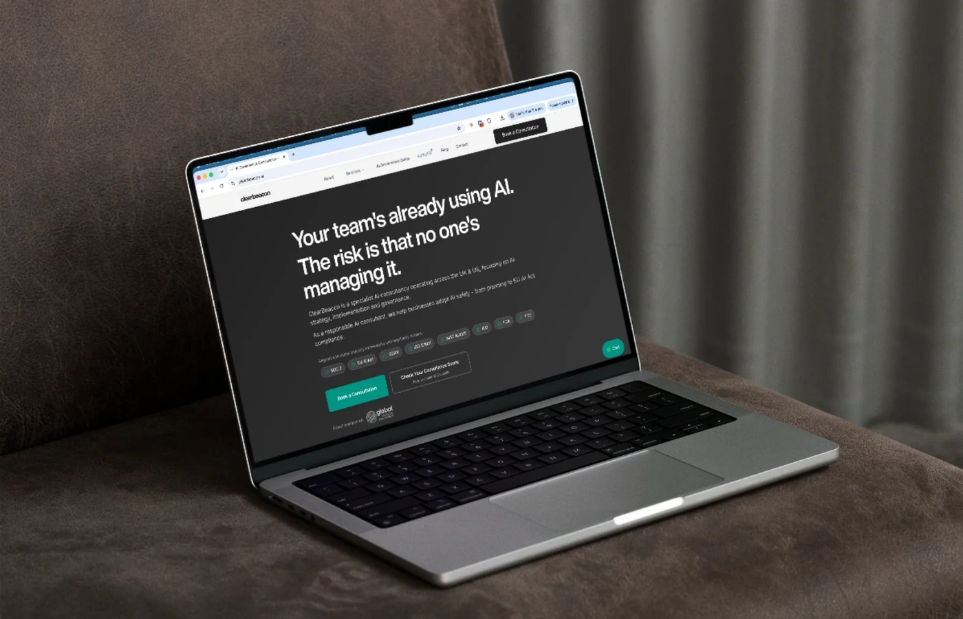 ClearBeacon AI homepage
